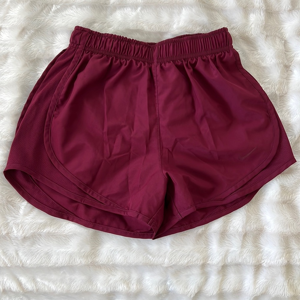 Maroon Nike Running shorts